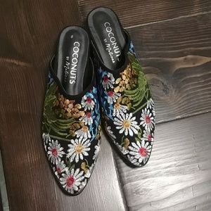 Colorful flower mules